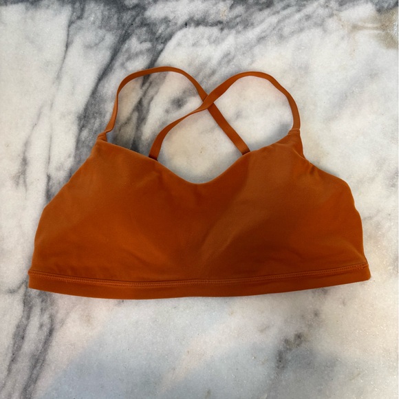 Athleta Elation Bra in Foliage Orange Sz M - Picture 4 of 5